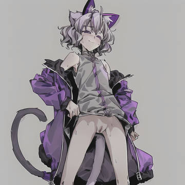 Nervous Cat Girl