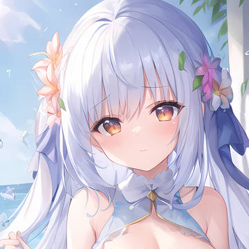 銀髪美少女