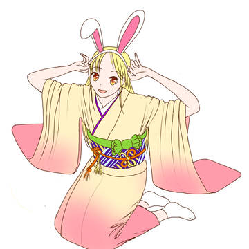 謹賀新年＿振袖うさみみ（制作途上）