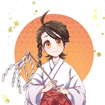 巫女服アオイちゃん