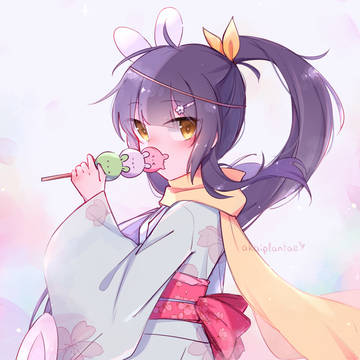 [oc] pastel colored bunny dango