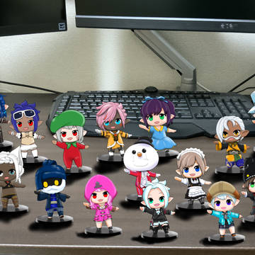中国のファンフェスで売ってたフィギュアが欲しかったので描いて飾っ
