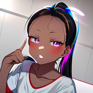 娇羞的女生