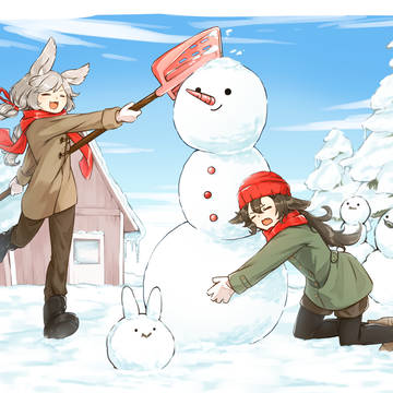 雪遊び