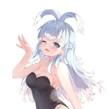 うさ耳なしのうさぎコーデ