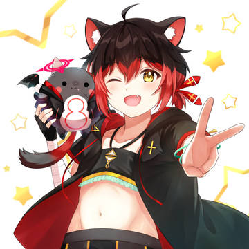 七転び八起き黒猫