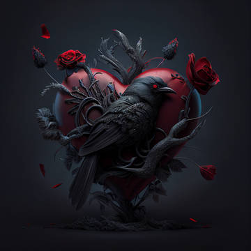 AI Dark Valentines day