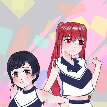 Cheerleader girl チアリーダーの女の子