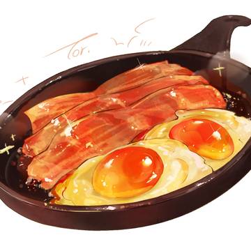 ベーコン&目玉焼き