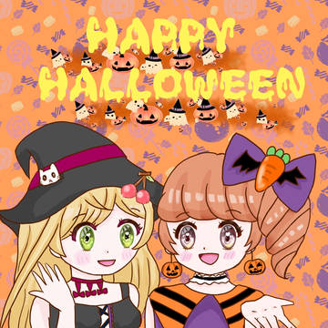 昨年のハロウィンコラボイラスト
