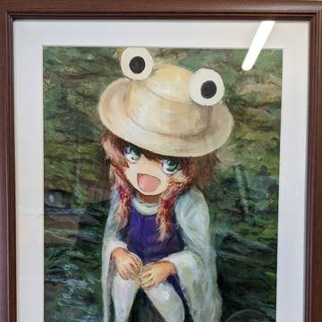 東方Project 二次創作絵画 洩矢諏訪子