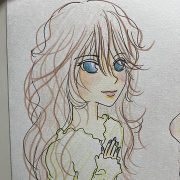 猫毛の先輩　soft hair girl