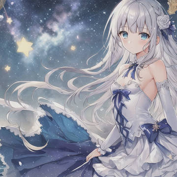 流れ星と少女