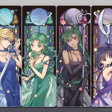 💙💚stained glass🖤💜