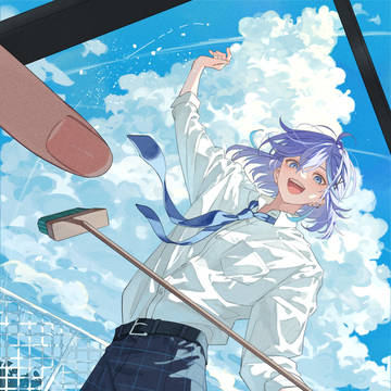 水無世燐央くん青と夏歌ってみたイラスト