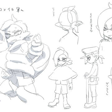 創作軍人イカBL落書き