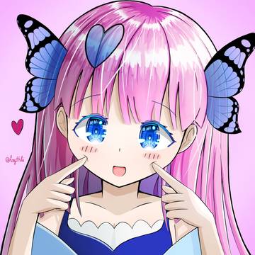 蝶な女の子