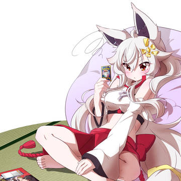 デッキをねりねりしている晴さま