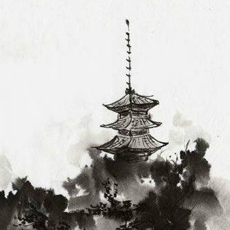 水墨画です