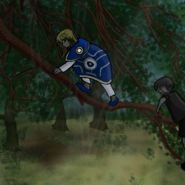 Chrollo y Kurapika niños