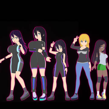 Crittertron Crew Girls Wallpaper