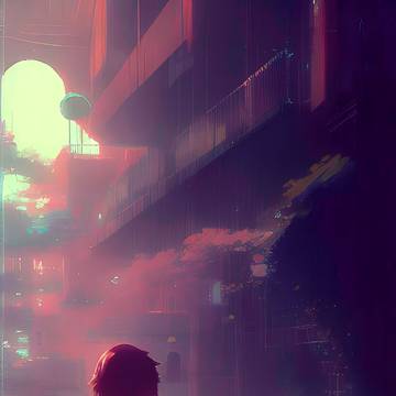 A solitary walk through town