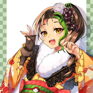 髪巻いてもらったんだー！！