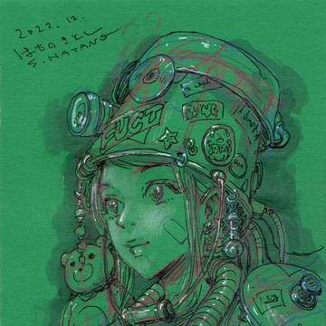 手作りの鎧をまとう女の子
