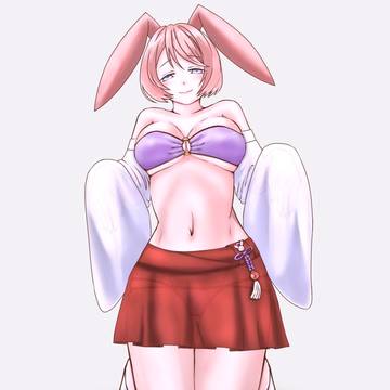 巫女うさぎのうーちゃん