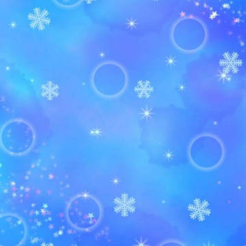 海美色の雪結晶