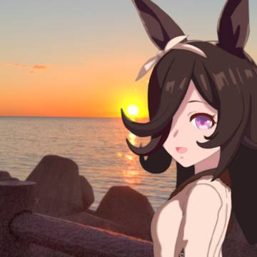 ライスと初日の出。(今更)