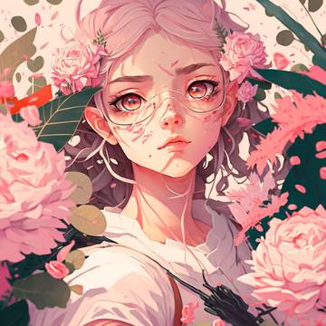 Pink rose and Fairy