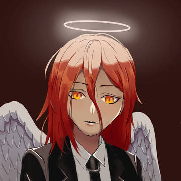 Angel devil in the hell