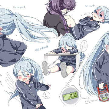 体力テストをがんばる奏ちゃん