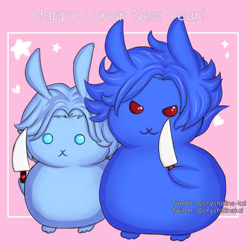 Lunar New Year 🐇🌹❄️