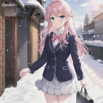 雪、積もったね