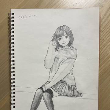 写真からデッサン007
