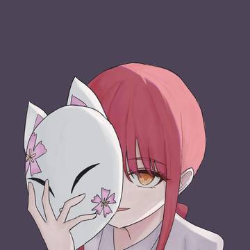 狐の仮面 マキマ