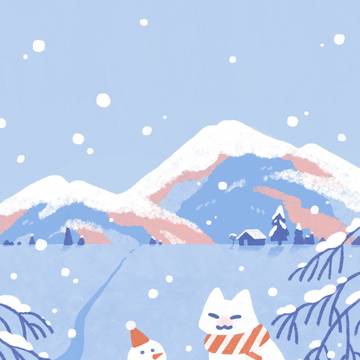 雪が降る冬の日❄️