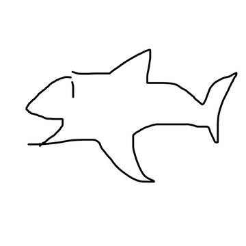 多分イルカのイラスト