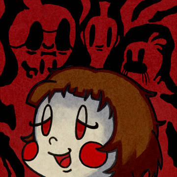super milk chan outside a bag of