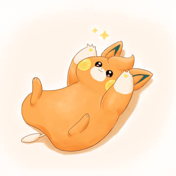 抱っこ待ちするパモ