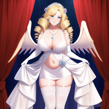 blonde sexy ojousama
