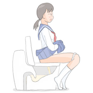 おもらし寸前を攻める女の子