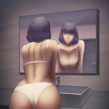 Akira in the mirror