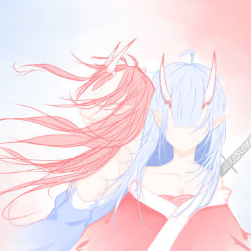 赤/青