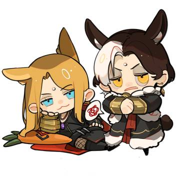 兔兔祖孙俩贴贴（？）