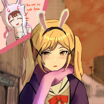 傍晚 有咲 兔耳朵