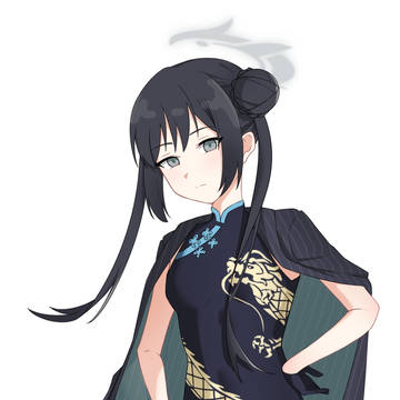 チャイナ服を着た日本人の女の子