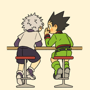 キルアとゴンで内緒話